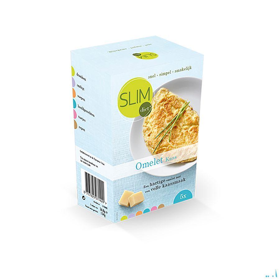 Slimdiet Omelet Kaas Zakje 5x25 gr  -  Slimdiet Bv