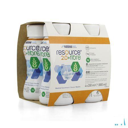 Resource 2.0 Fibre Neutraal 4x200 ml 12100792  -  Nestle