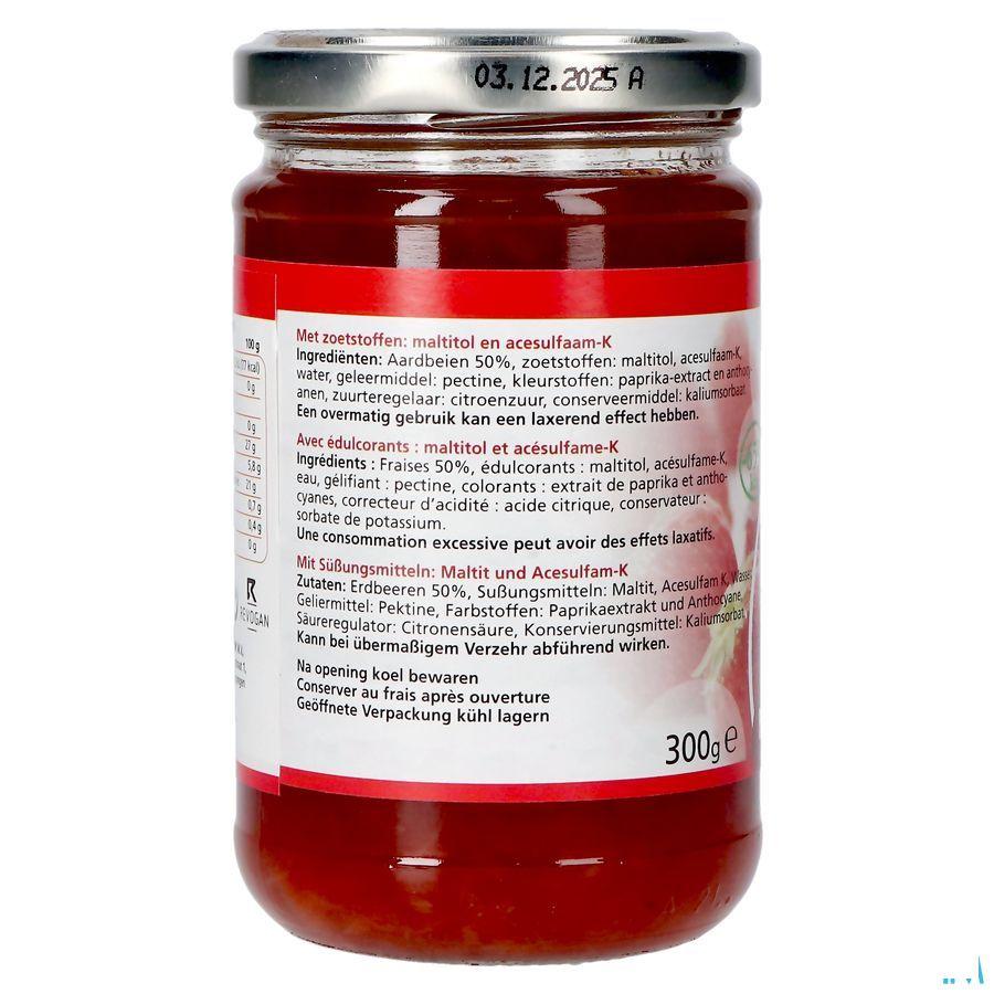 Prodia Broodbeleg Aardbei + Maltitol 300 gr 6071  -  Revogan