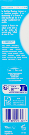 Email Diamant Dentifrice Blancheur Fraicheur 75ml