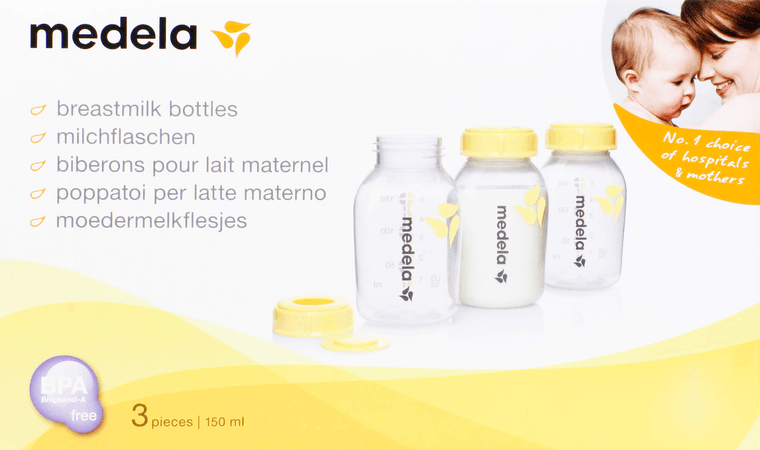 Medela Set 3 Bouteilles Imprimees 150 ml  -  Medela