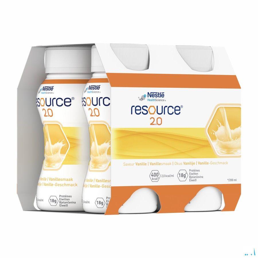 Resource 2.0 Vanille 4x200 ml 12100535  -  Nestle