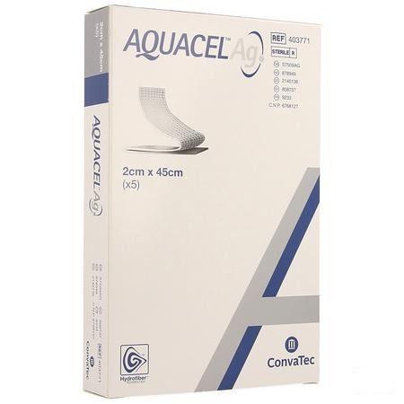 Aquacel Ag Pans Meche Hydrof.Ster 2X45Cm 5 403712
