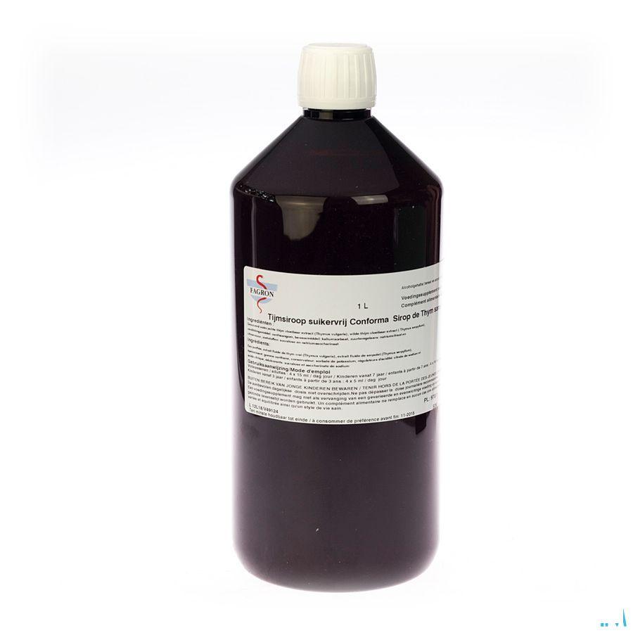 Tijmsiroop Suikervrij 1 Liter Conf 