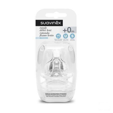 Suavinex Teets Zuigspeen Silic. Rond + 0m Sf 2