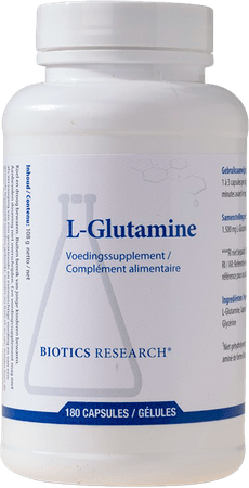 Biotics L-Glutamine 500mg 180 capsules  -  Energetica Natura