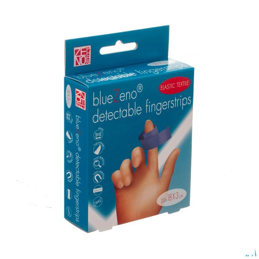 Bluezeno Detectable Fingerstrip 18,0x3,0cm 20  -  Zeno Phar