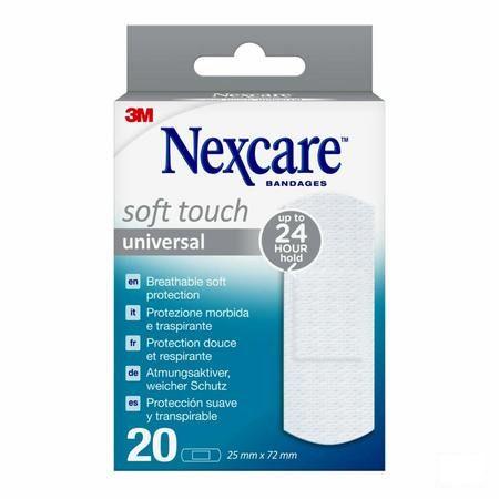 Nexcare 3M Soft Touch Universal 25Mmx72Mm Strips20  -  3M