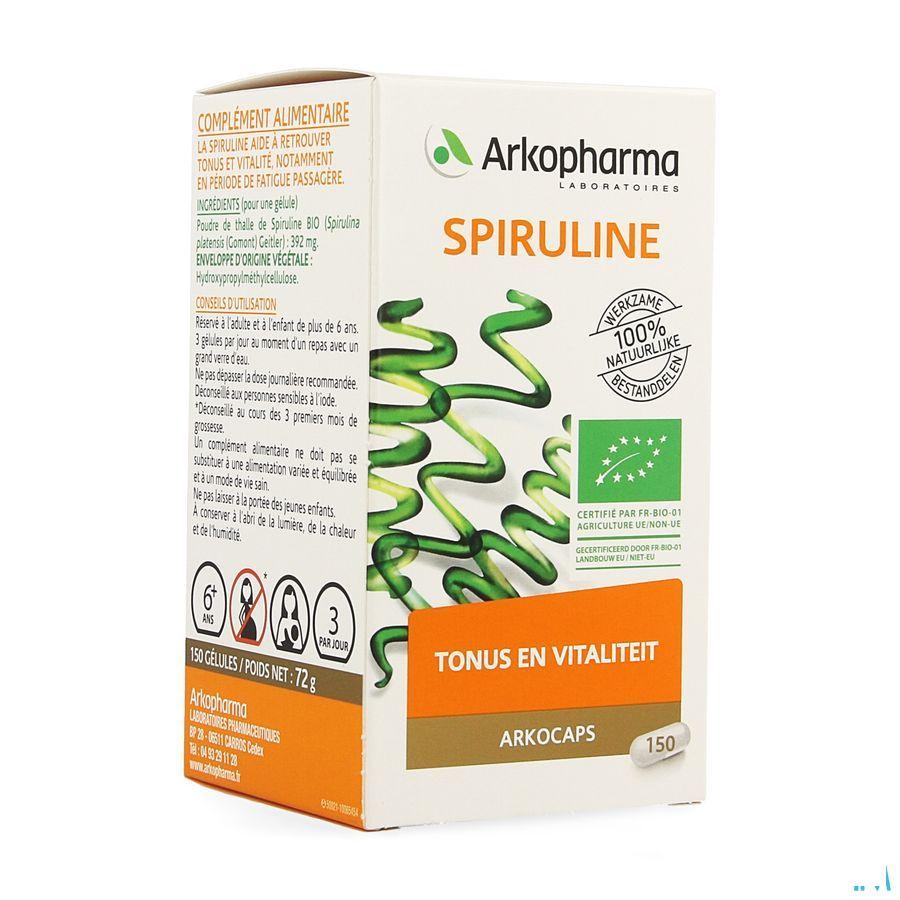 Arkocaps Spiruline Bio Capsule 150  -  Arkopharma