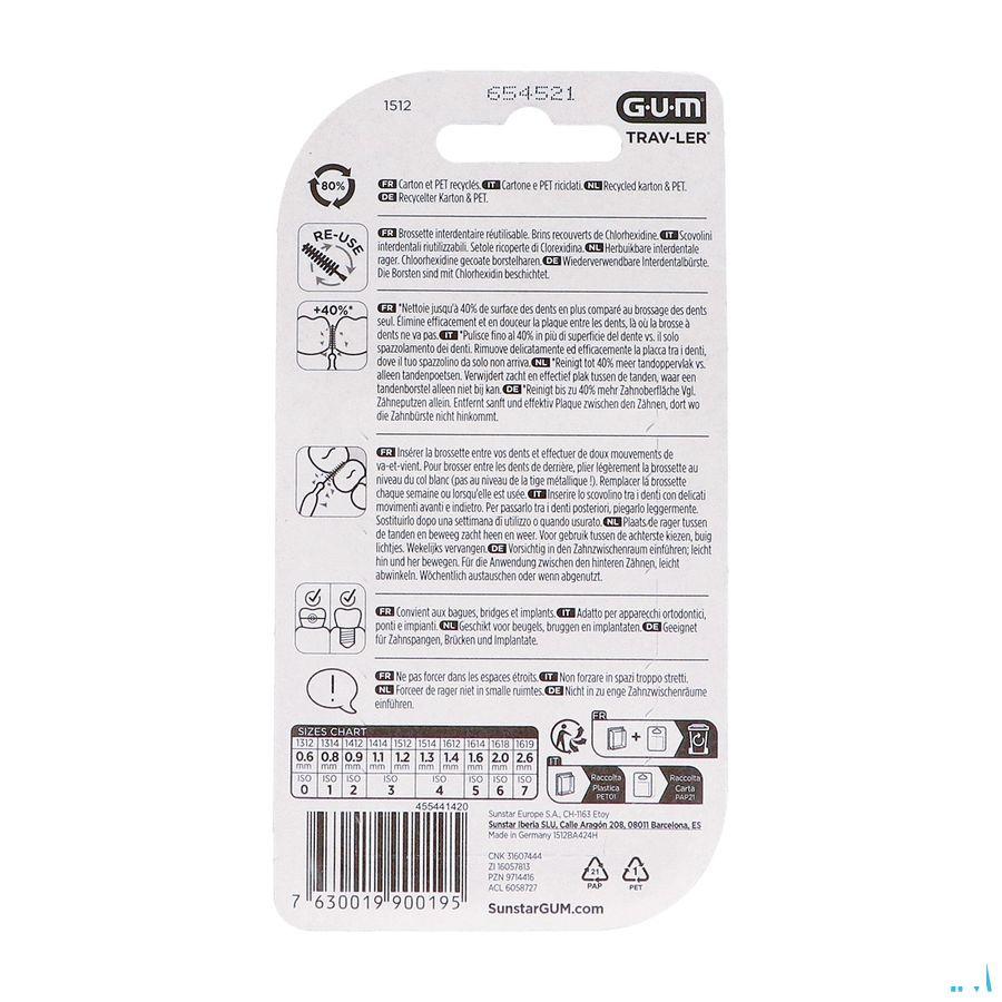 Gum Trav-ler Interdent.borsteltje 1,2mm 6 1512m6