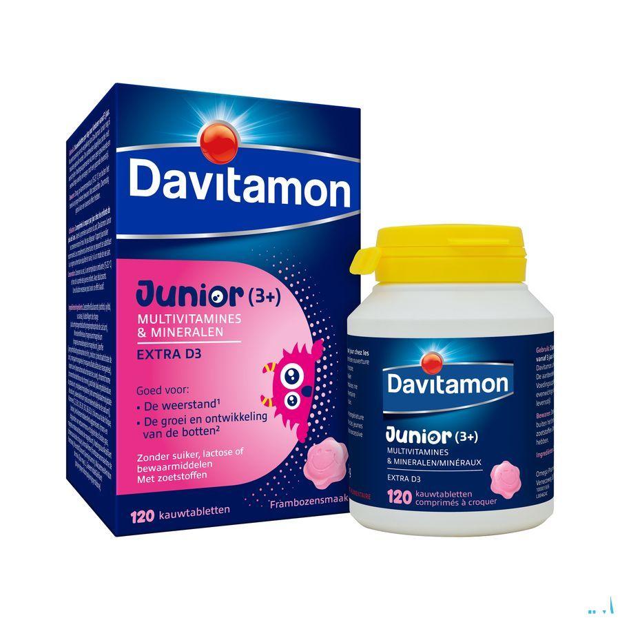 Davitamon Junior Framboos V1 Tabletten 120