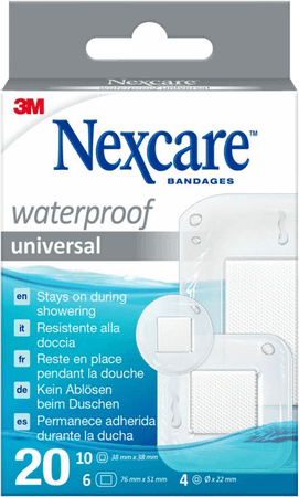 Nexcare 3M Waterproof Assorted Strips 20 N0620As