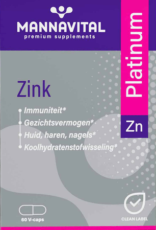 Mannavital Zink Platinum V-Capsule 60