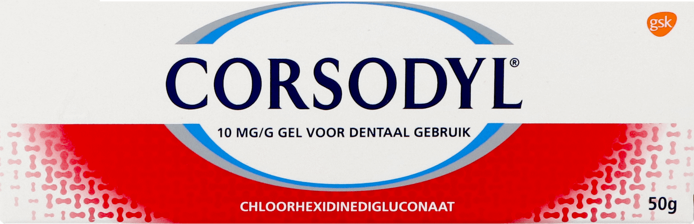 Corsodyl 10 mg/g Gel Dentaire Tube 50 gr