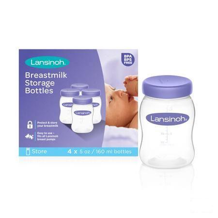 Lansinoh Bewaarflesjes Voor Moedermelk 4  -  Lansinoh Laboratories