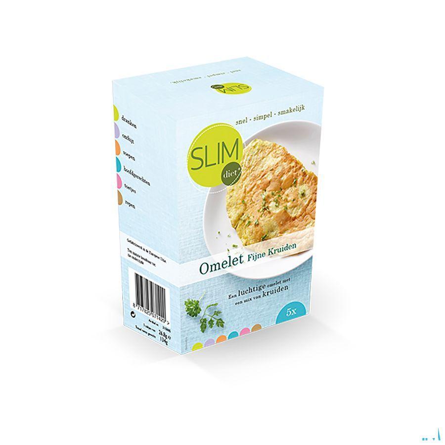 Slimdiet Omelet Fijne Kruiden Zakje 5x25 gr  -  Slimdiet Bv