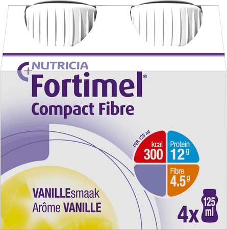 Fortimel Compact Fibre Vanille 4x125 ml  -  Nutricia