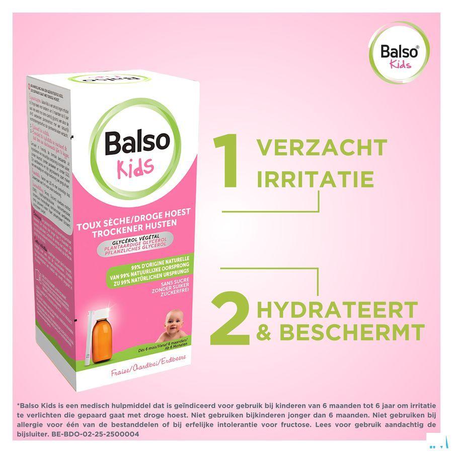 Balso Kids Hoestsiroop Z/Suiker 125ml + Pipet