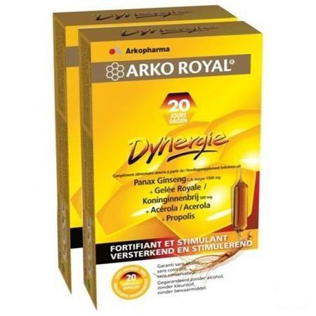 Arkoroyal Dynergie Amp 2X20+Gel Hydro. Grat. 110ml  -  Arkopharma 