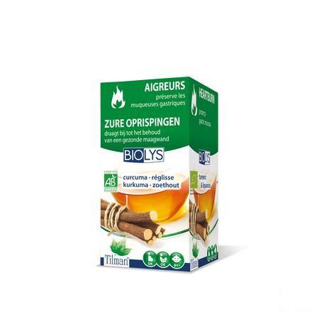 Biolys Curcuma-reglisse Tea-bags 20  -  Tilman