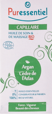 Puressentiel Mass.olie Argan Atlasceder Bio 100 ml  -  Puressentiel