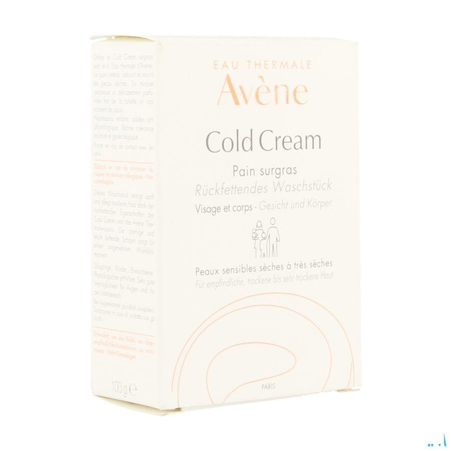 Avene Cold Cream Wasstuk Overvet 100 gr  -  Avene