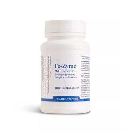 Biotics Fe-Zyme 25mg 100 comprimés  -  Energetica Natura