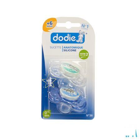 Dodie Fopspeen Nacht Duo 2lftd Sil. 2