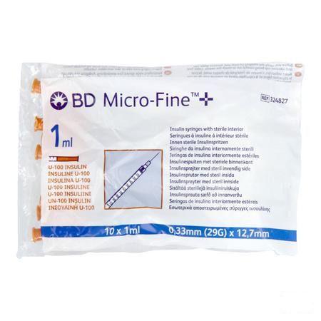 Bd Microfine+ Ins.Spuit 1,0  ml 29G 12,7Mm100 324827