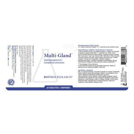 Biotics Multi-Gland 60 comprimés  -  Energetica Natura