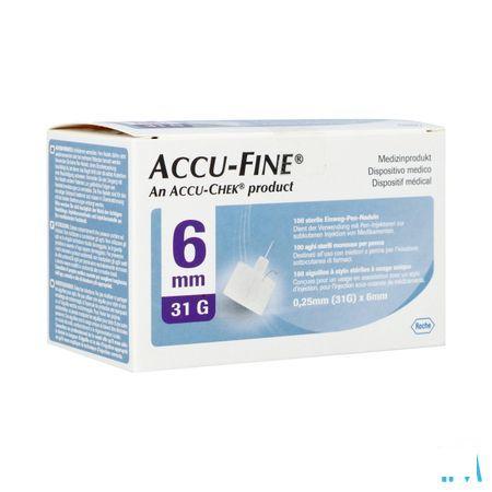 Accu Fine 31 gr 6mm 100  -  Roche Diagnostics