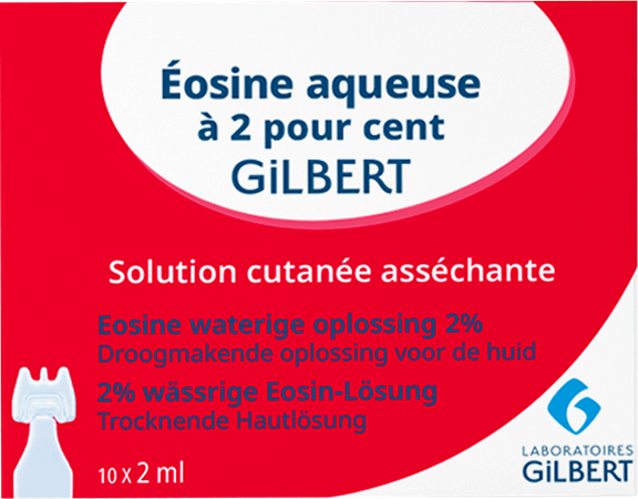 Gilbert Eosine Waterige Oplossing 2% Steriel 10x2 ml