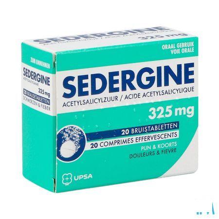 Sedergine 325 mg Comprimes Effervescents 20