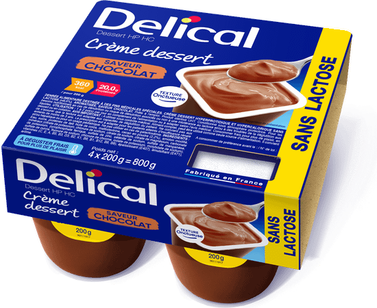 Delical Creme Dessert Hp-Hc S/Lact.Choco 4 x 125 gr