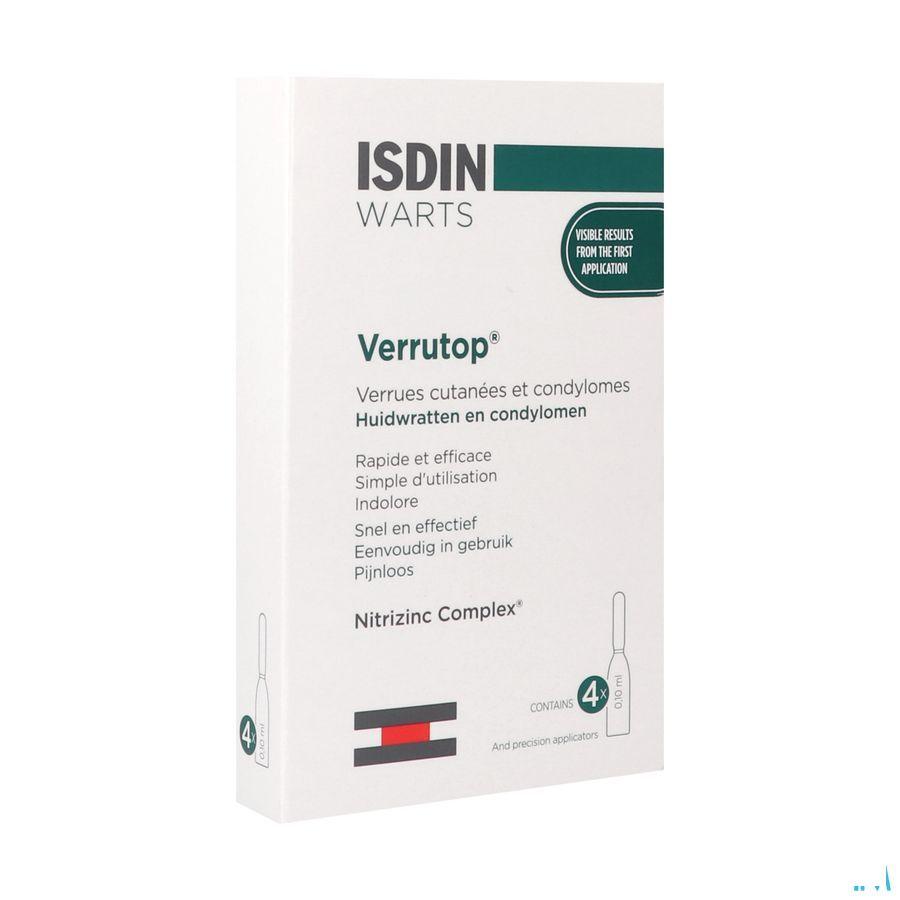 Isdin Verrutop Warts Oplossing Ampullen 4x0,1ml  -  Isdin
