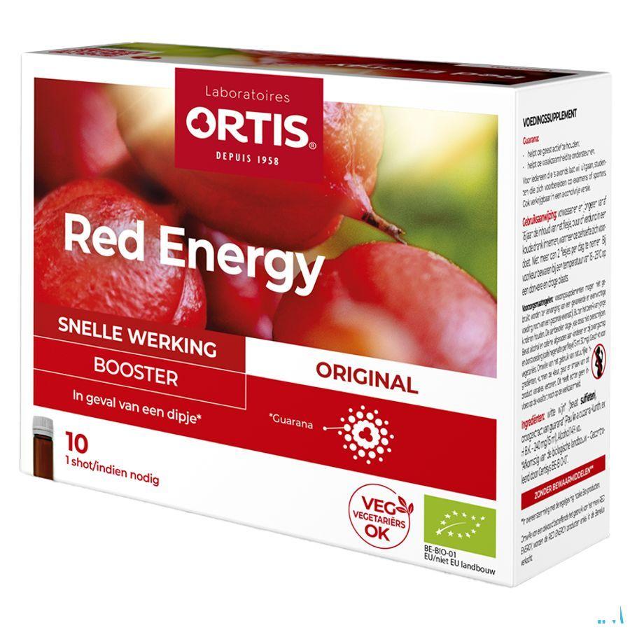 Ortis Red Energy Bio Alc 10x15 ml  -  Ortis
