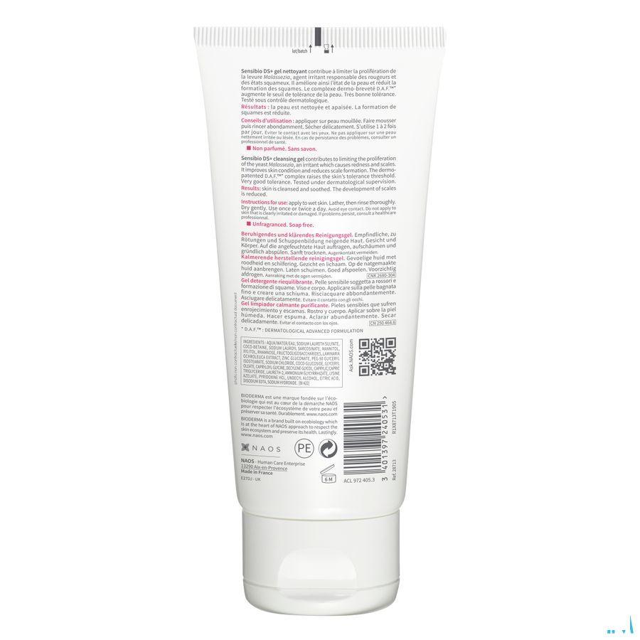 Bioderma Sensibio Ds + schuimende Gel Gev H 200 ml