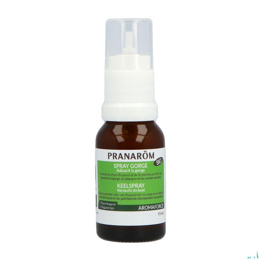 Aromaforce Bio Spray Gorge Apaisant 15 ml  -  Pranarom