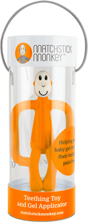 Matchstick Monkey Bijtring Oranje  -  Bomedys