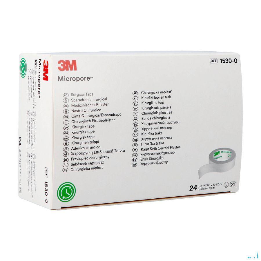 Micropore 3m Hechtpleister 12mmx9,14m Rol 24 1530  -  3M