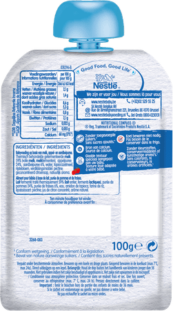 Nestle Yogolino Appel Aardbei Pouch 90 gr  -  Nestle