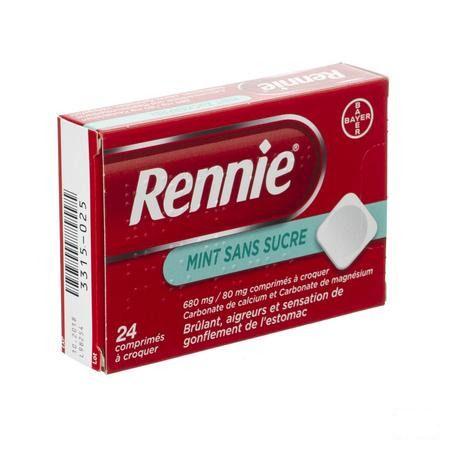 Rennie Mint zonder suiker kauwtabletten 24