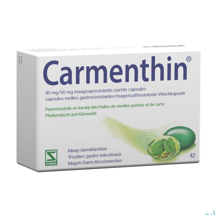 Carmenthin 90 mg/50 mg Maagsapresist. Zachte Caps 42  -  Vsm