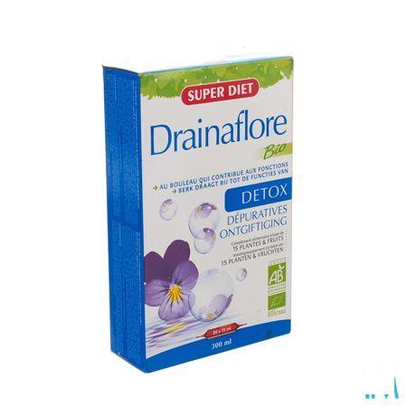 Super Diet Drainaflore Bio Ampoule 20x15 ml  -  Superdiet Laboratoires