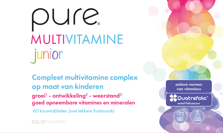 Pure Multivitamine Junior Kauwtabl 60