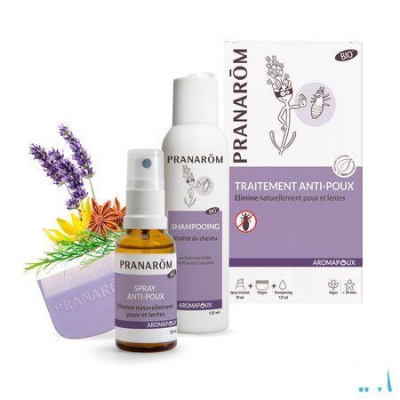 Aromapoux Bio Spray A/Poux 30 ml+Sh 125 ml+Peigne Nf  -  Pranarom