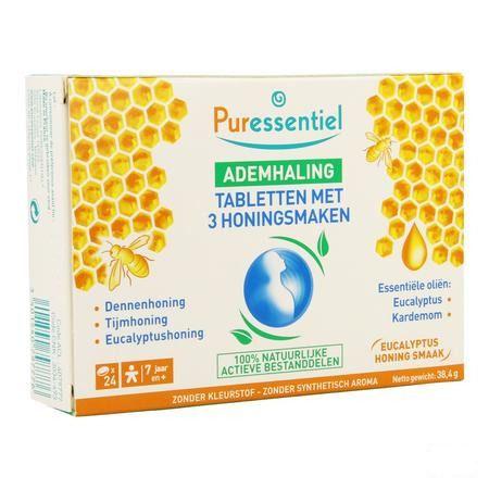 Puressentiel Respiratoire Pastilles 3 Miels 24  -  Puressentiel