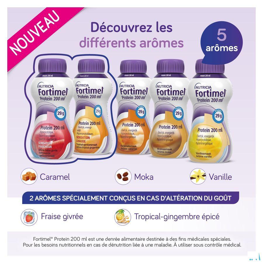 Fortimel Protein 200 ml Aardbei Verfrissend 4X200 ml  -  Nutricia