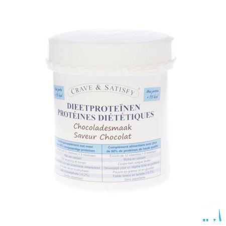 Crave & Satisfy Dieetproteinen Chocola Pot 200 gr