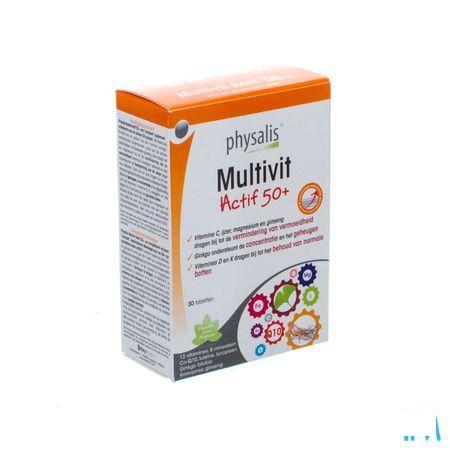 Physalis Multivit Actif 50 + Tabletten 30 P10322  -  Keypharm